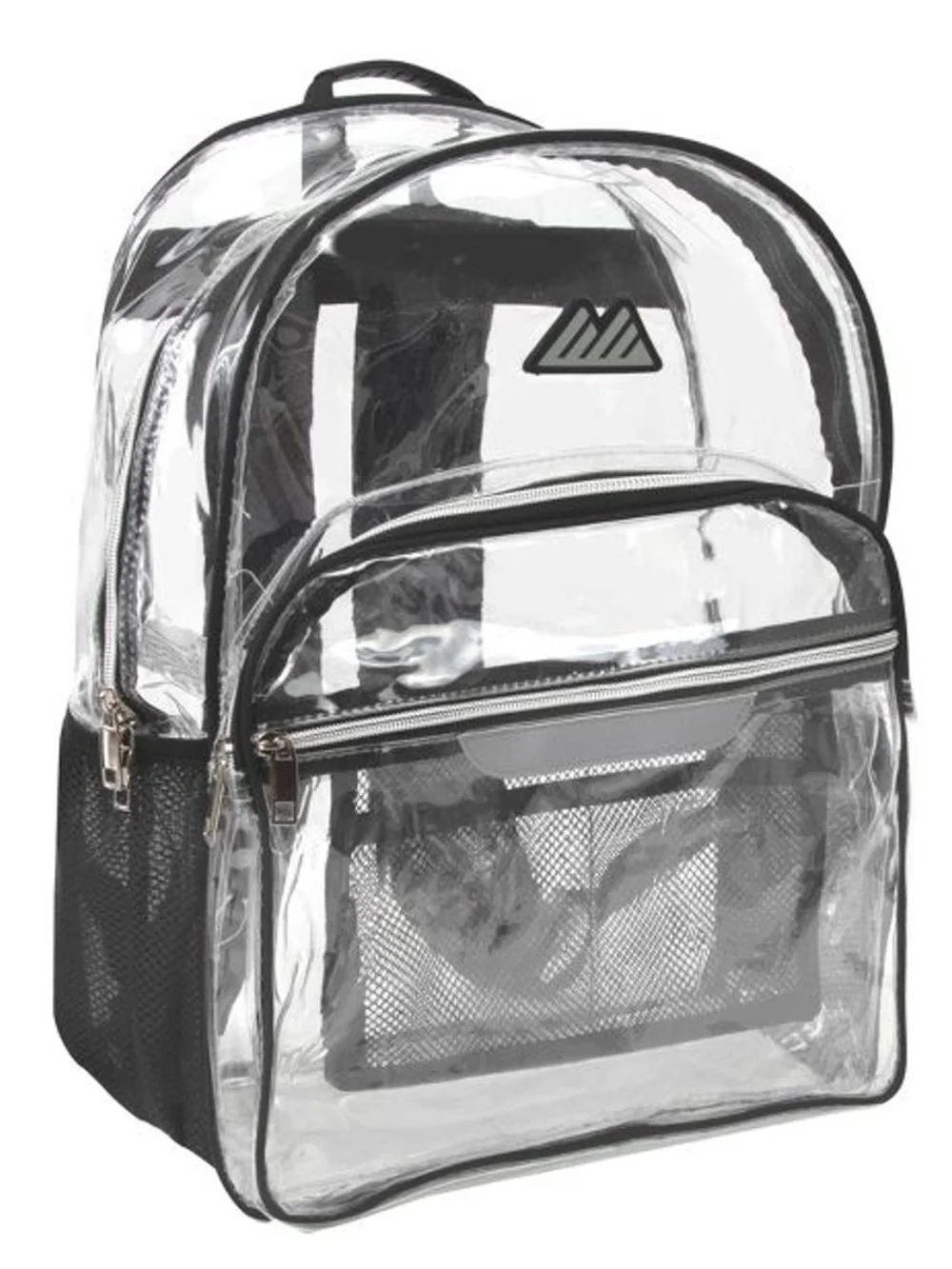 Summit Ridge Clear PVC Backpack with Black Trim